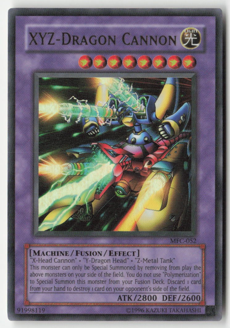 XYZ-Dragon Cannon MFC-052 Unlimited Ultra Rare Moderately Played, Front