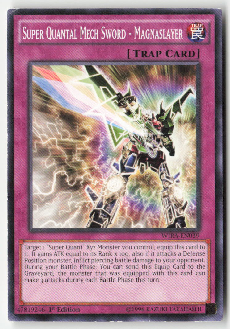 Super Quantal Mech Sword - Magnaslayer WIRA-EN039 1st Edition Common Moderately Played, Front