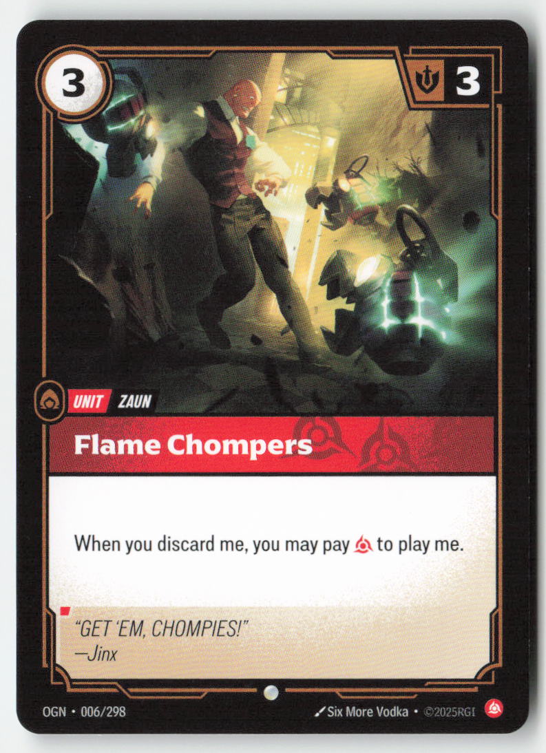 Flame Chompers #006/298 - Origins - Riftbound - Common - Lightly Played