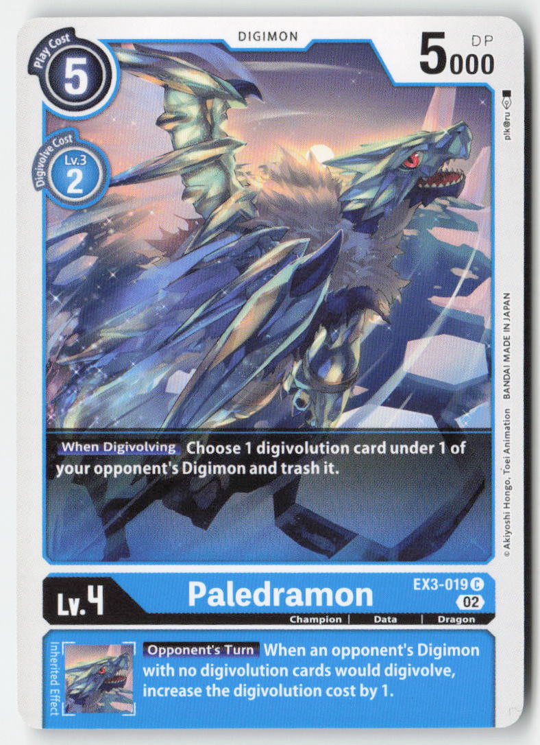 Paledramon EX3-019 Normal Common Near Mint
