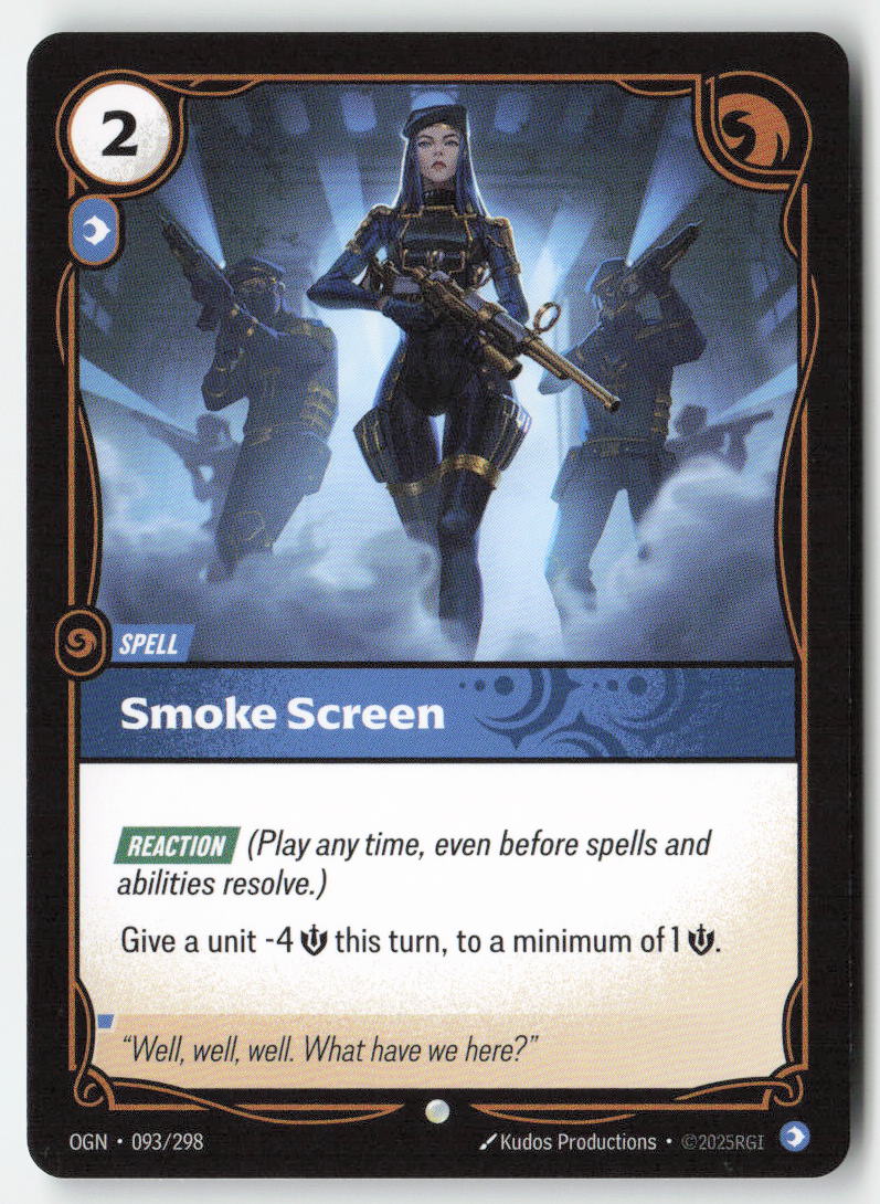 Smoke Screen #093/298 - Origins - Riftbound - Common - Lightly Played