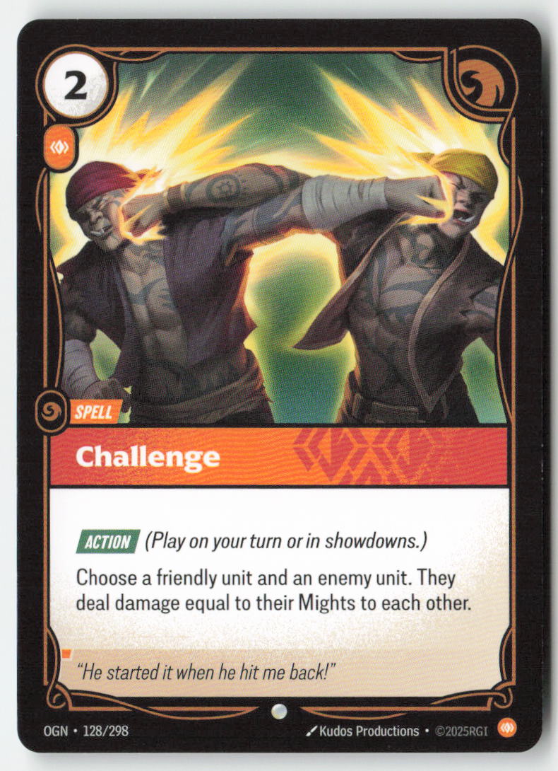 Challenge #128/298 - Origins - Riftbound - Common - Lightly Played