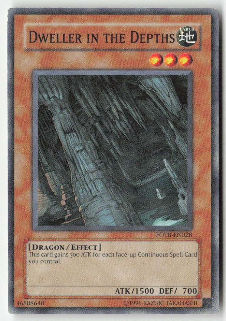 Dweller in the Depths FOTB-EN028 Unlimited Common Moderately Played, Front