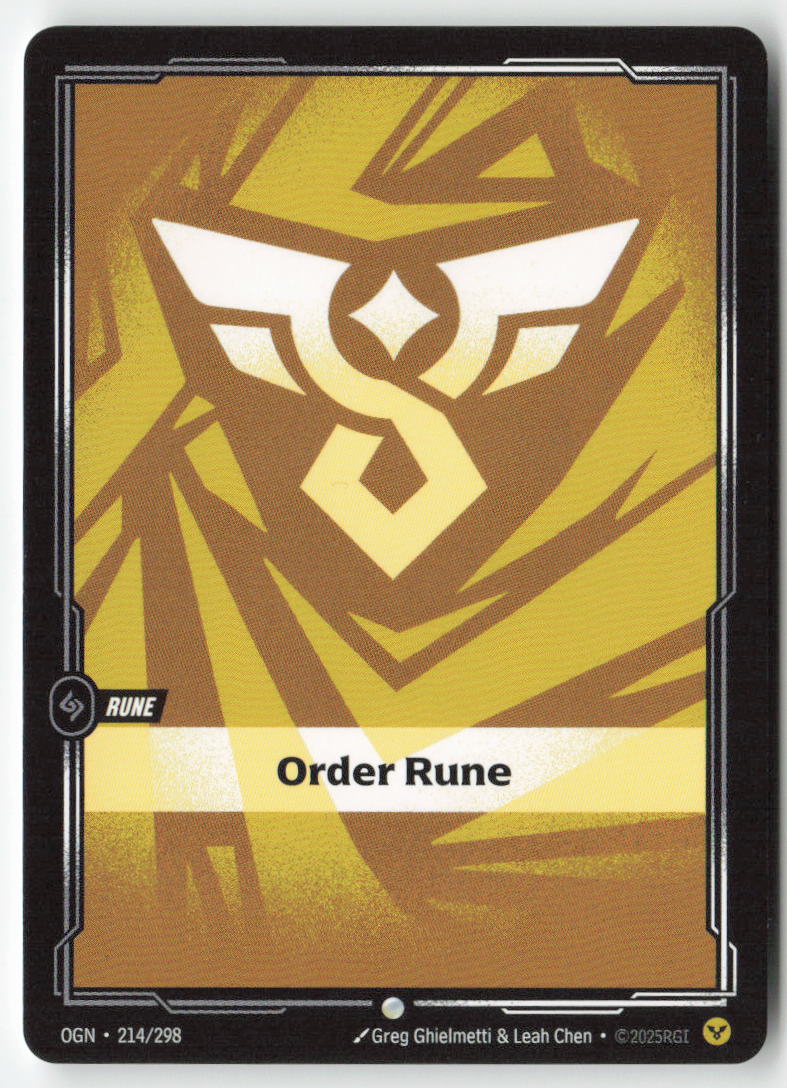 Order Rune #214/298 - Origins - Riftbound - Common - Lightly Played