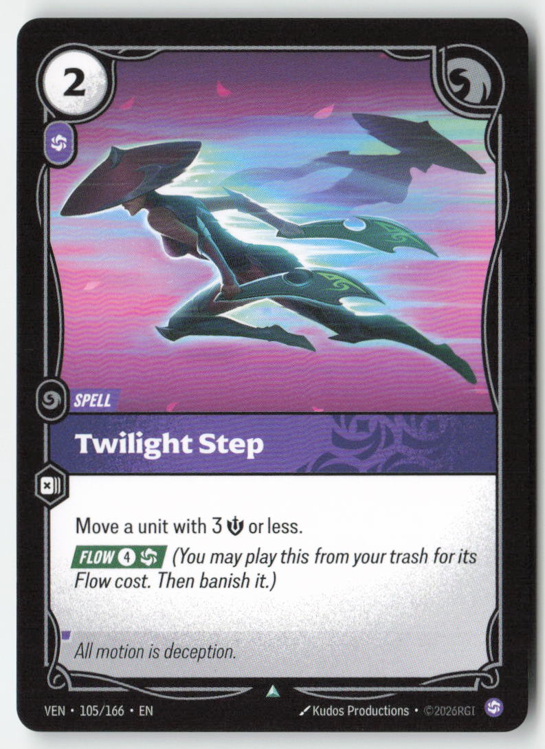 Twilight Step #105/166 - Vendetta - Riftbound - Uncommon - Lightly Played