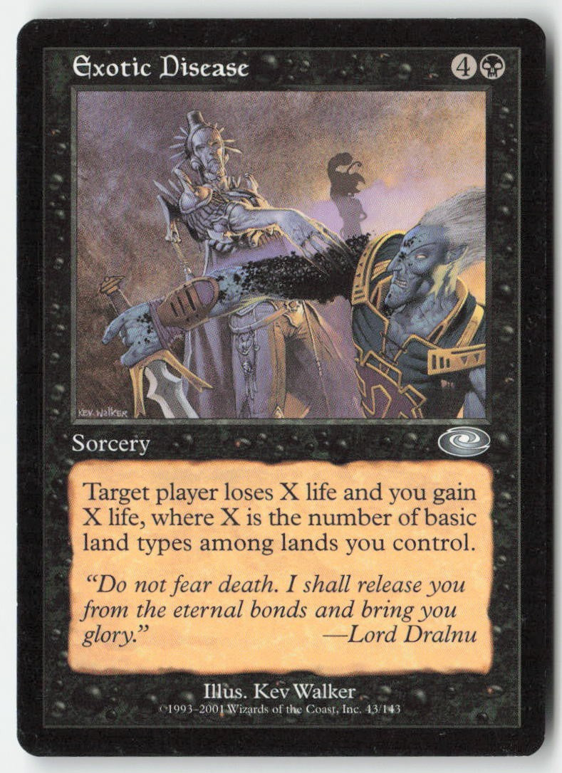 Exotic Disease PLS 43 Uncommon Moderately Played