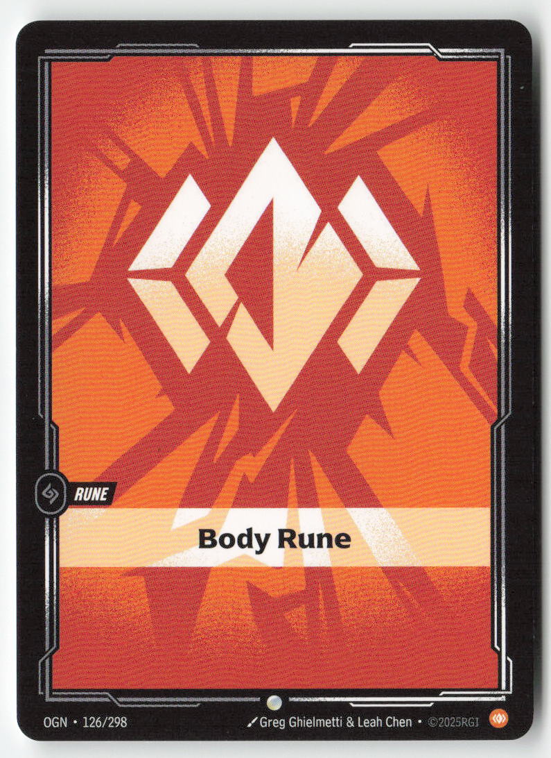 Body Rune #126/298 - Origins - Riftbound - Common - Lightly Played