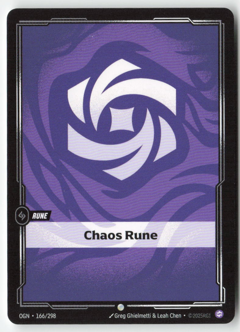 Chaos Rune #166/298 - Origins - Riftbound - Common - Lightly Played