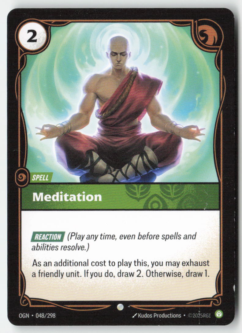 Meditation #048/298 - Origins - Riftbound - Common - Lightly Played