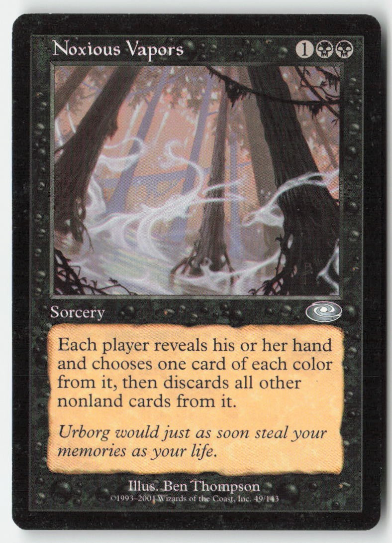 Noxious Vapors PLS 49 Uncommon Moderately Played