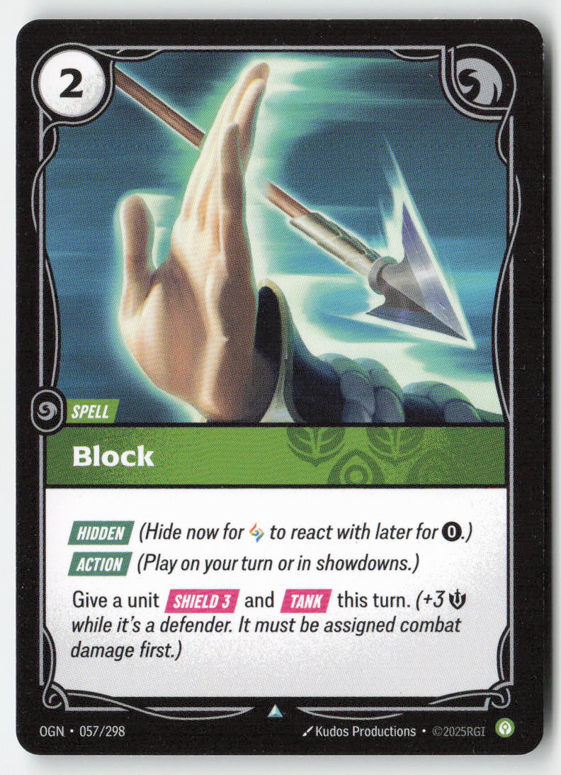 Block #057/298 - Origins - Riftbound - Uncommon - Lightly Played