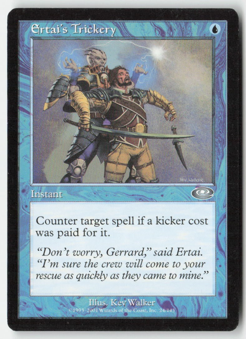 Ertai's Trickery PLS 24 Uncommon Moderately Played