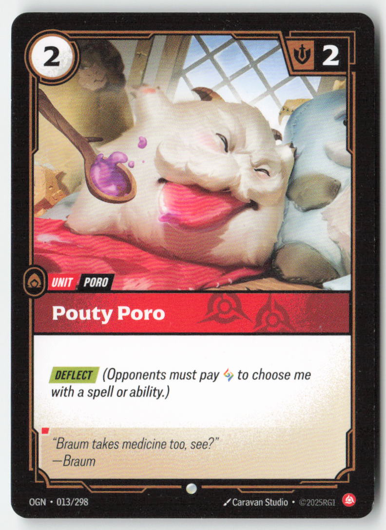 Pouty Poro #013/298 - Origins - Riftbound - Common - Lightly Played