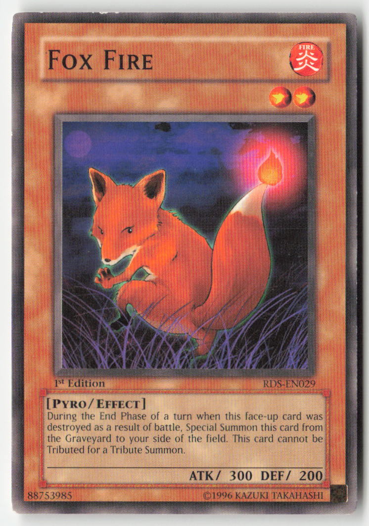 Fox Fire RDS-EN029 1st Edition Common Moderately Played, Front