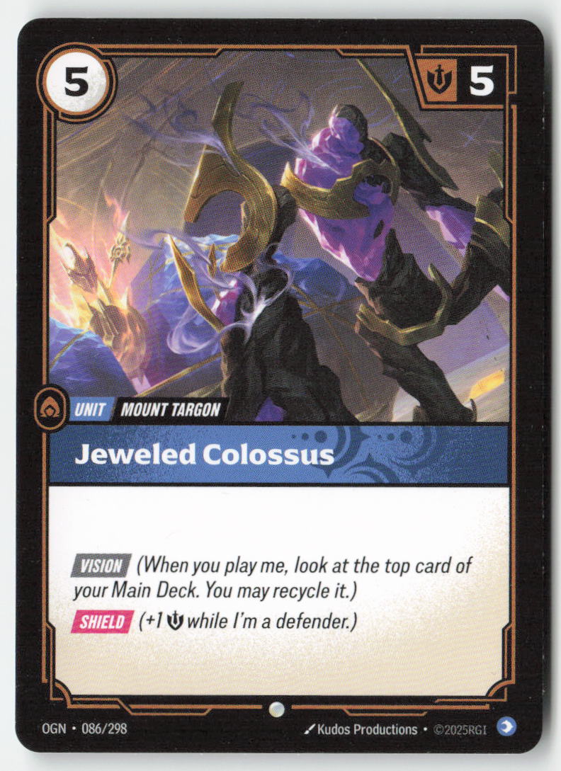 Jeweled Colossus #086/298 - Origins - Riftbound - Common - Lightly Played