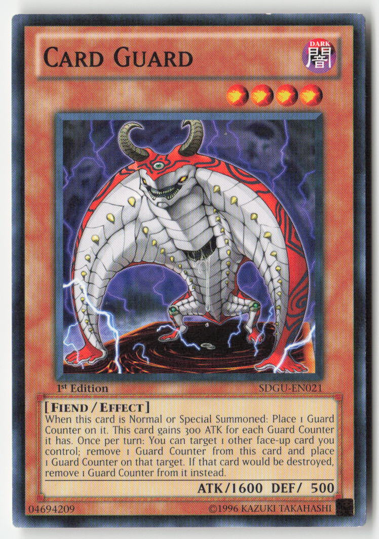 Card Guard SDGU-EN021 1st Edition Common Moderately Played, Front