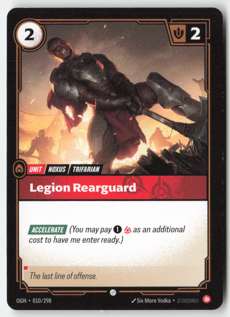 Legion Rearguard #010/298 - Origins - Riftbound - Common - Lightly Played