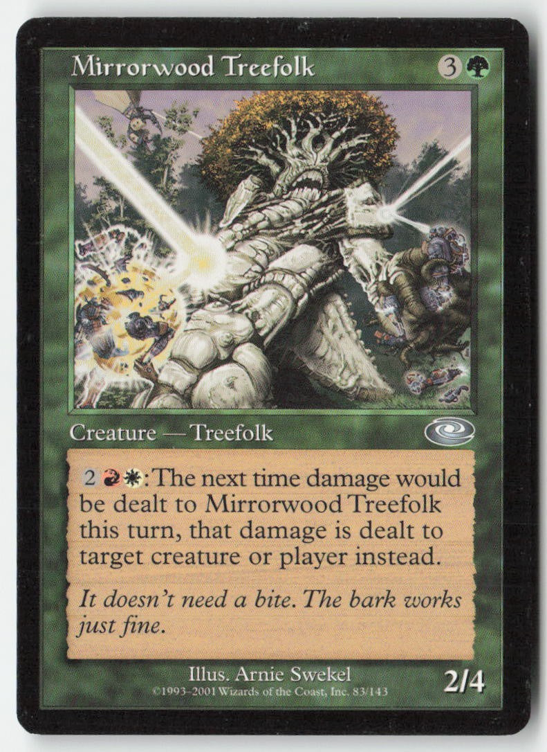 Mirrorwood Treefolk PLS 83 Uncommon Moderately Played