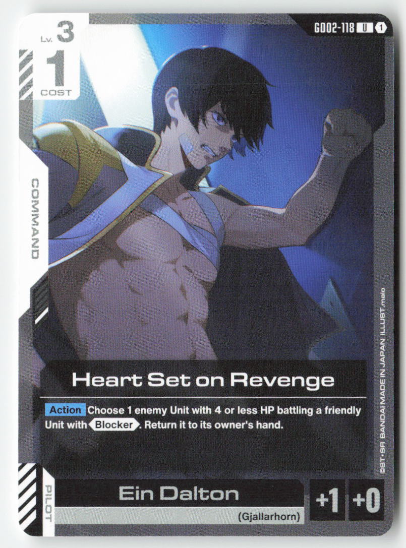 Heart Set on Revenge GD02-118 Uncommon Normal Lightly Played