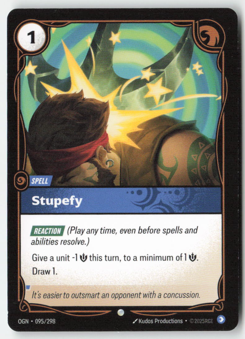 Stupefy #095/298 - Origins - Riftbound - Common - Lightly Played