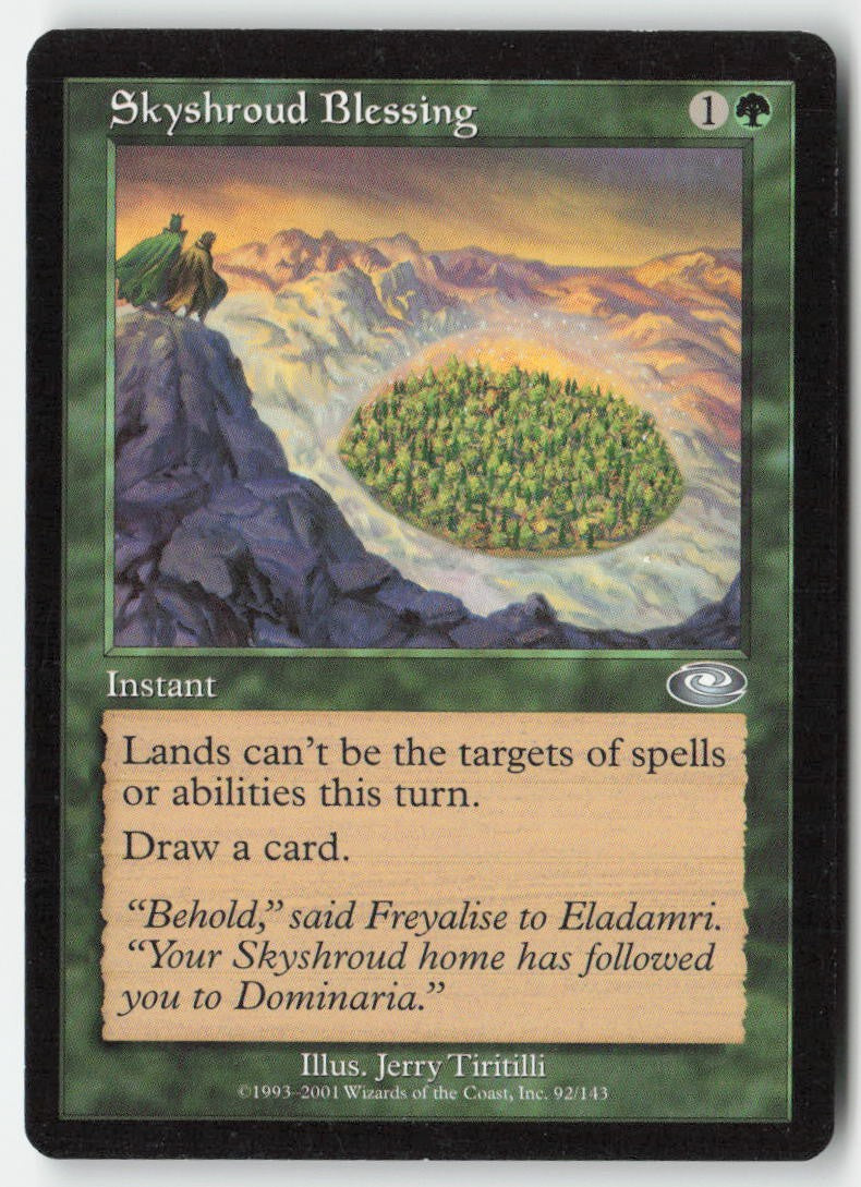 Skyshroud Blessing PLS 92 Uncommon Moderately Played