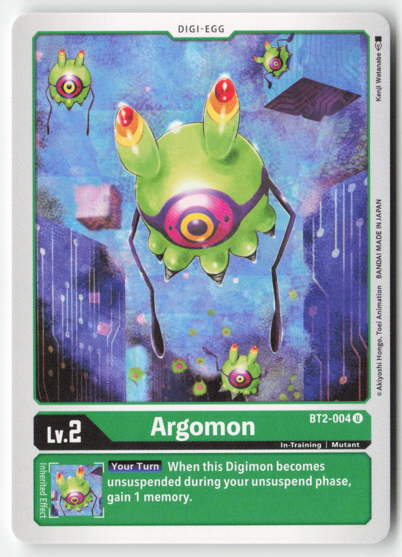Argomon BT2-004 Normal Uncommon Near Mint