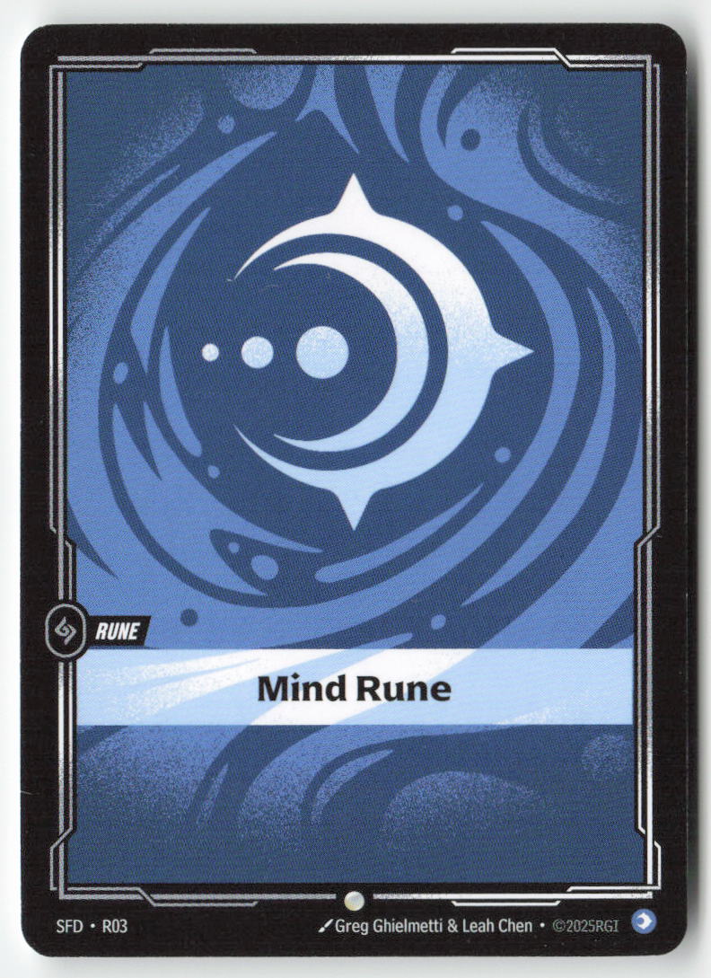 Mind Rune #R03 - Spiritforged - Riftbound - Common - Lightly Played