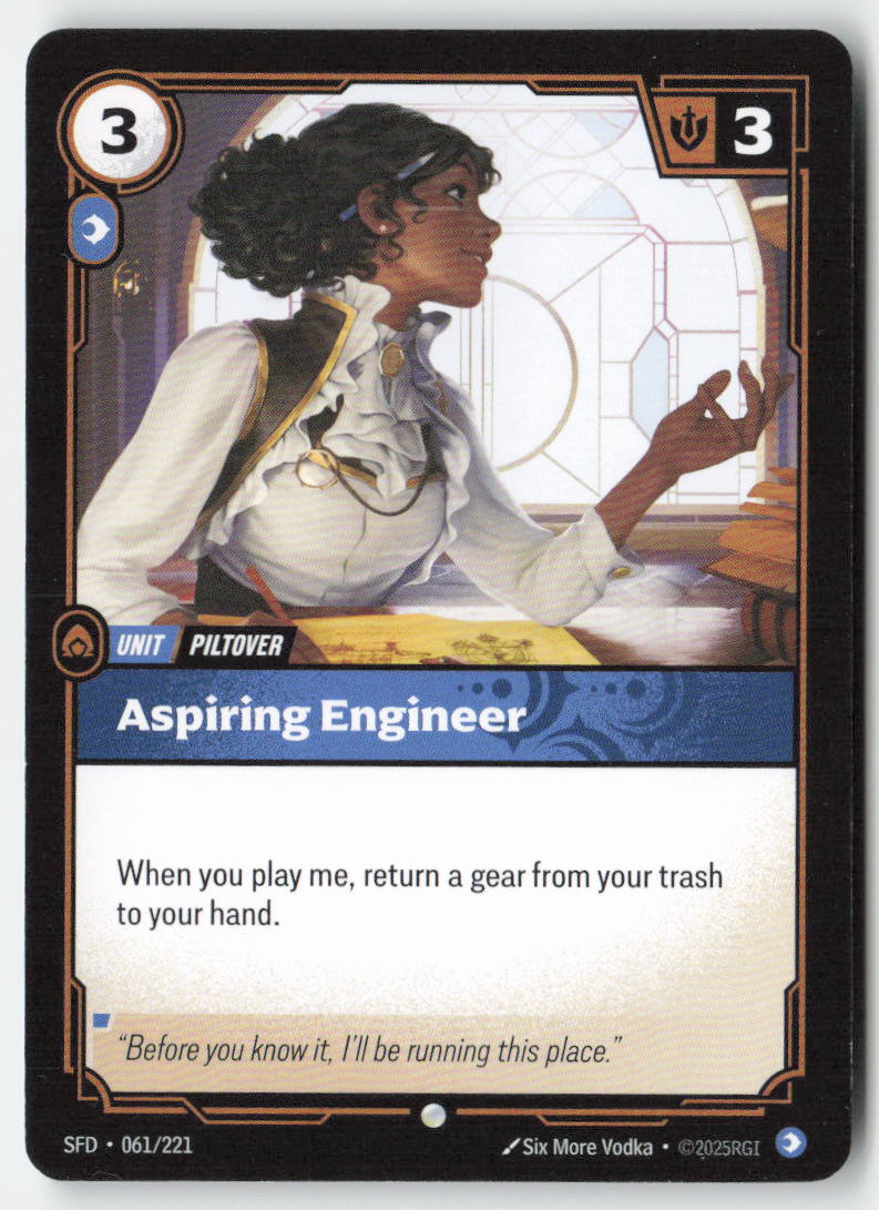 Aspiring Engineer #061/221 - Spiritforged - Riftbound - Common - Lightly Played