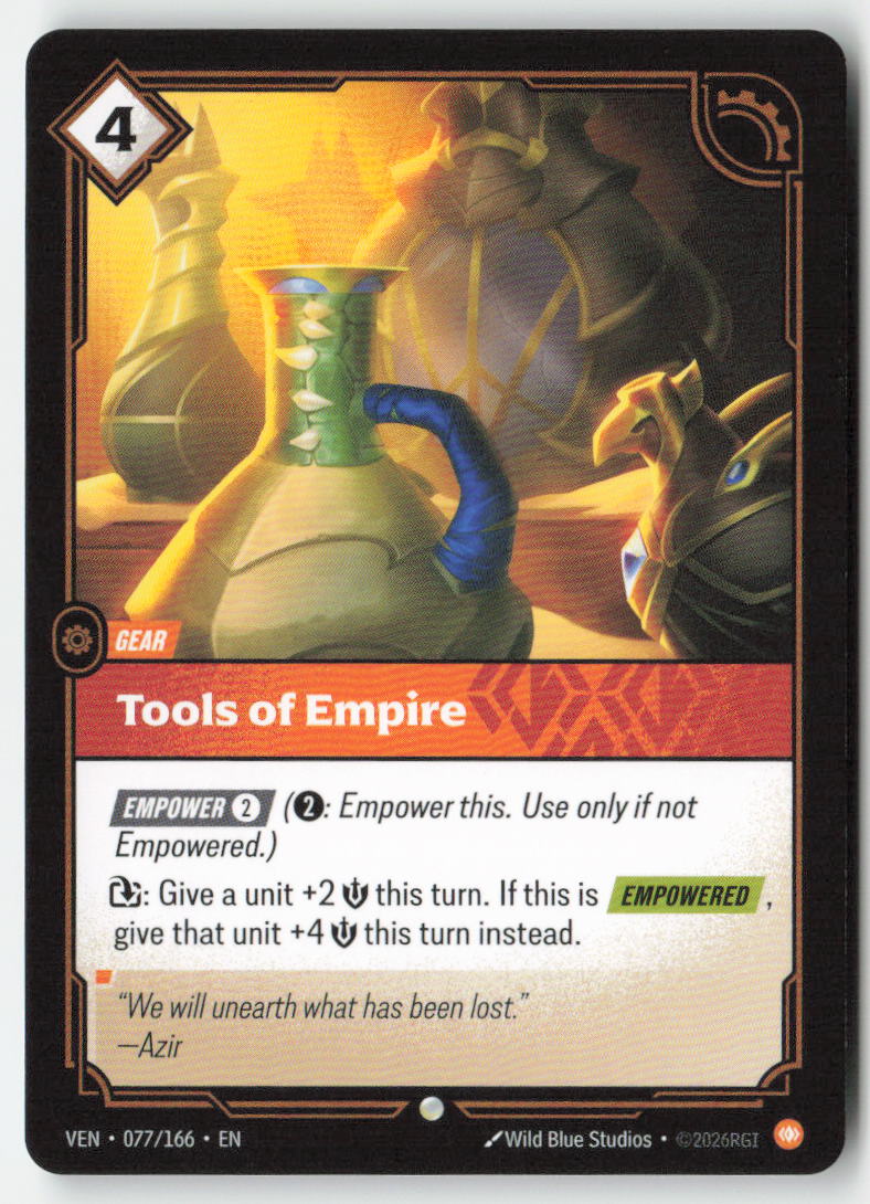 Tools of Empire #077/166 - Vendetta - Riftbound - Common - Lightly Played