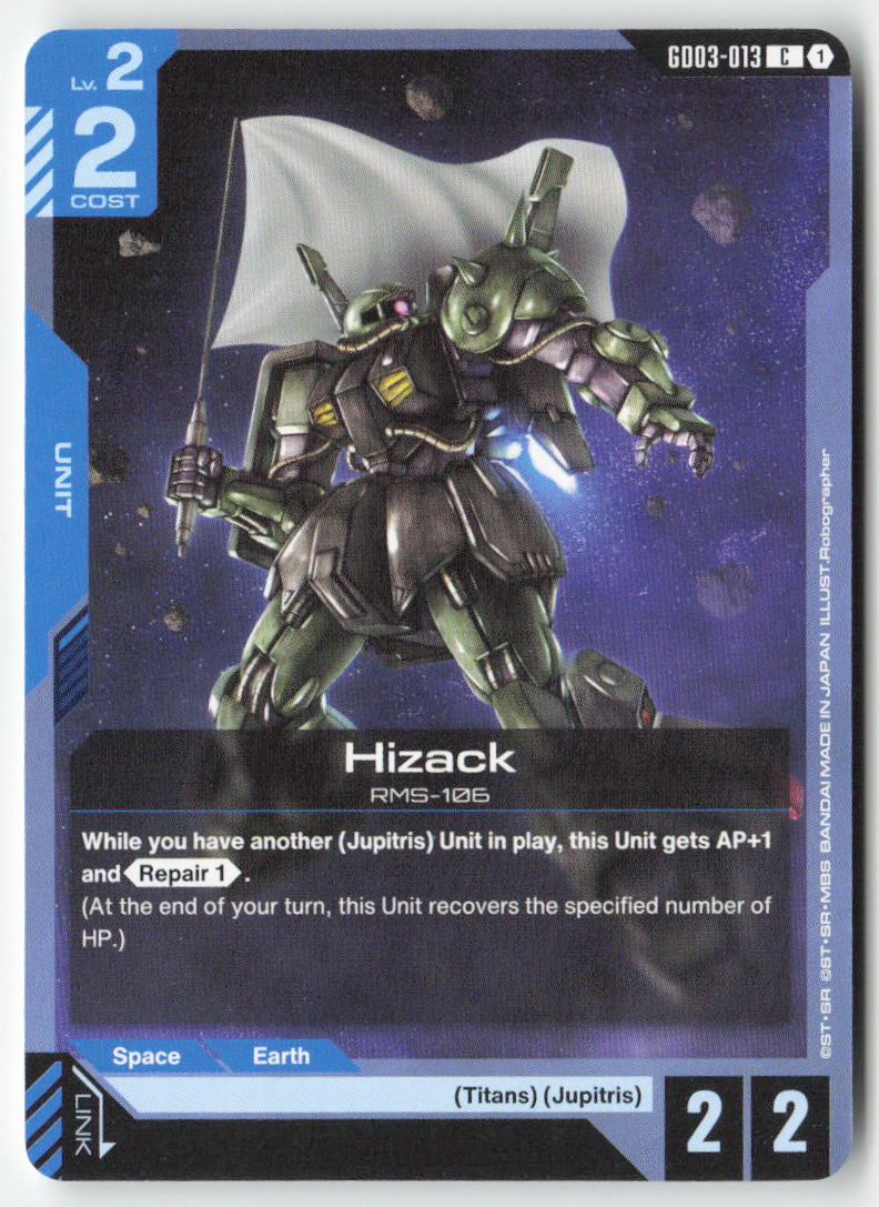 Hizack GD03-013 Common Normal Lightly Played