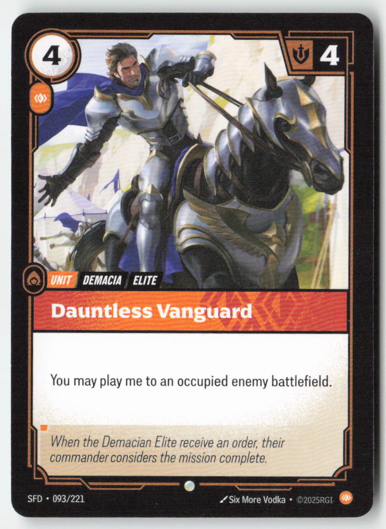 Dauntless Vanguard #093/221 - Spiritforged - Riftbound - Common - Lightly Played