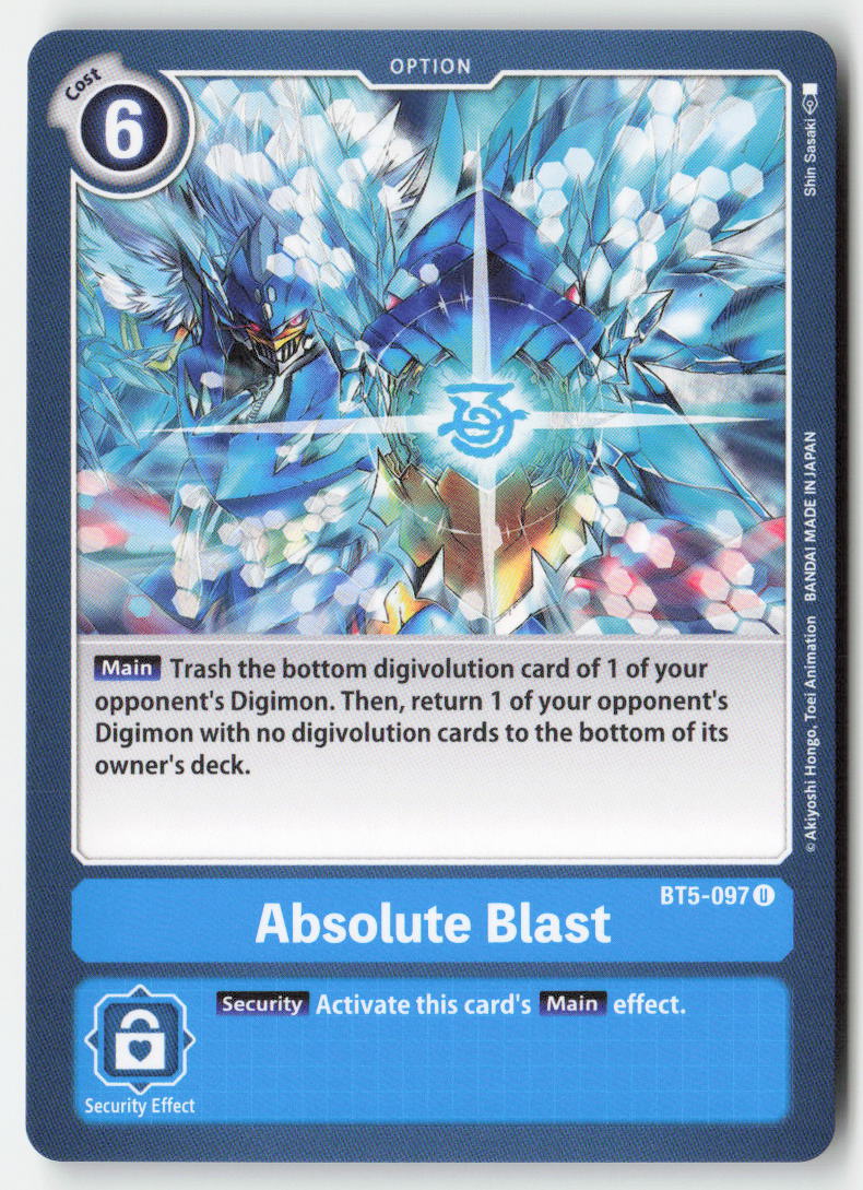 Absolute Blast BT5-097 Normal Uncommon Near Mint, Front
