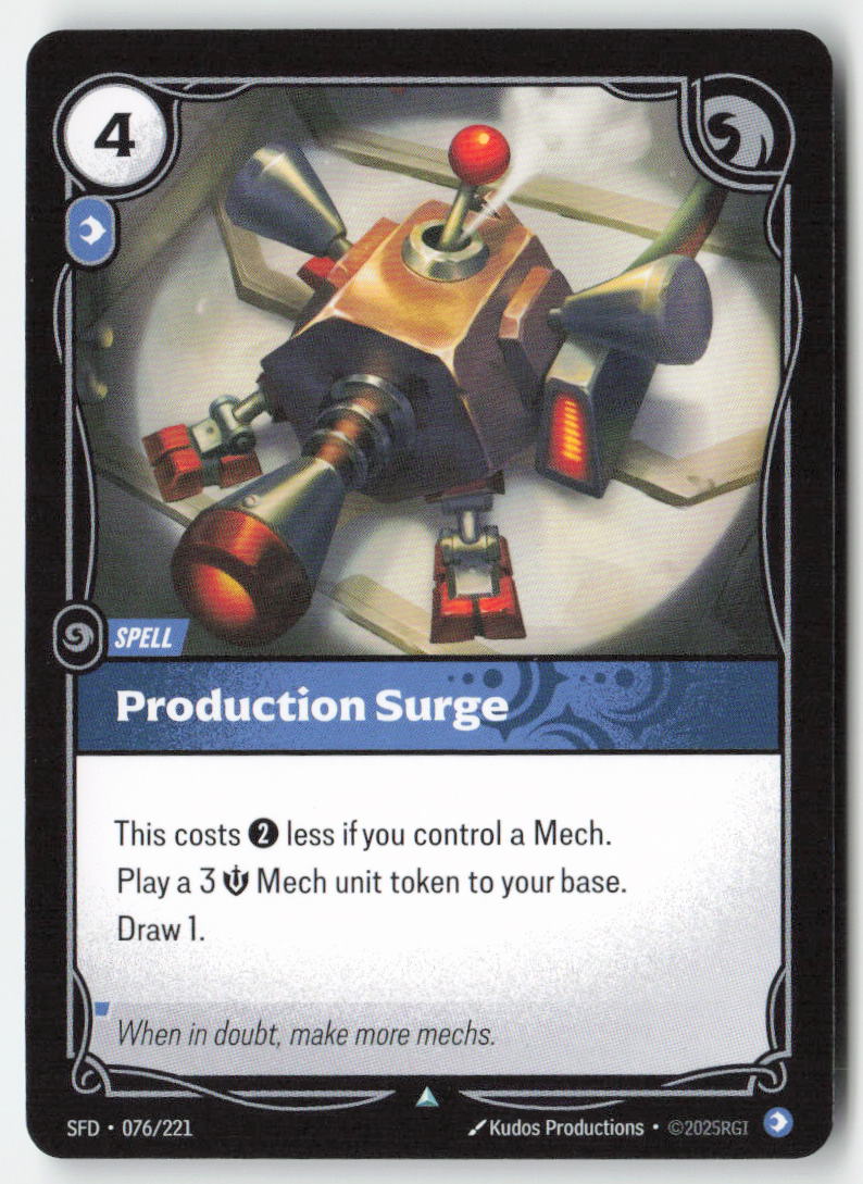 Production Surge #076/221 - Spiritforged - Riftbound - Uncommon - Lightly Played