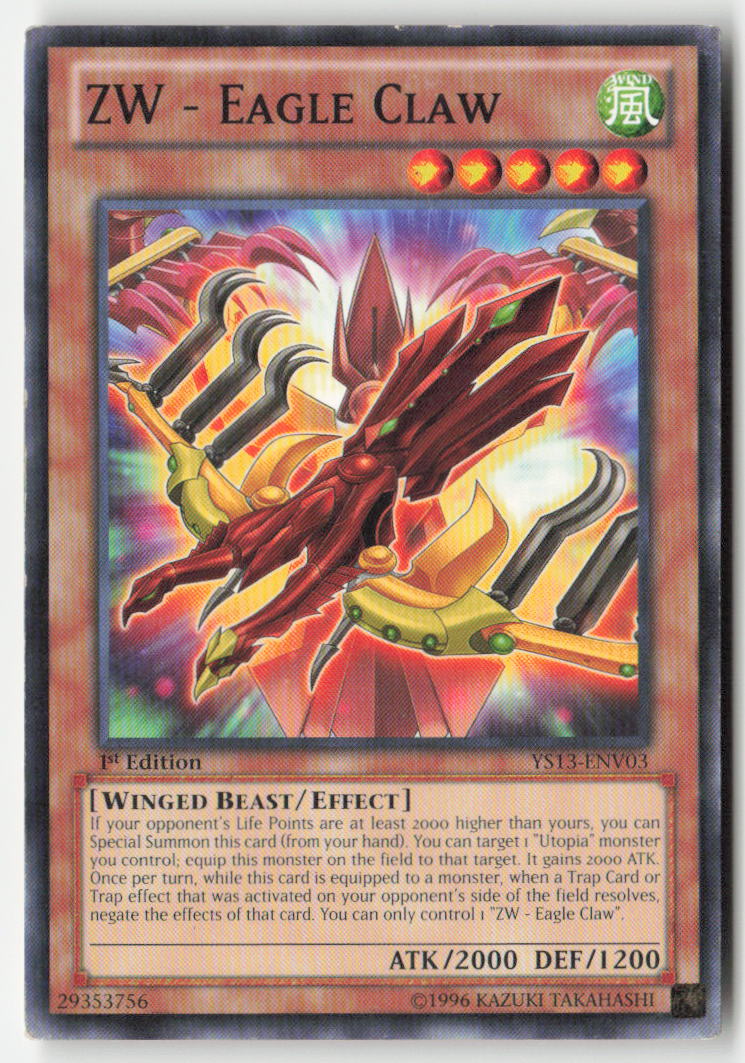 ZW - Eagle Claw YS13-ENV03 1st Edition Common Moderately Played