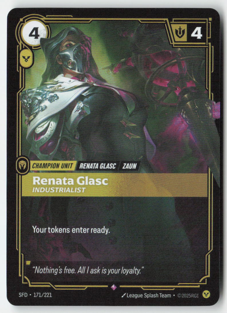 Renata Glasc, Industrialist #171/221 - Spiritforged - Riftbound - Rare - Lightly Played
