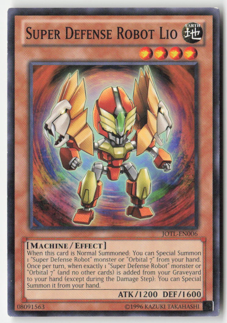 Super Defense Robot Lio JOTL-EN006 Unlimited Common Moderately Played, Front