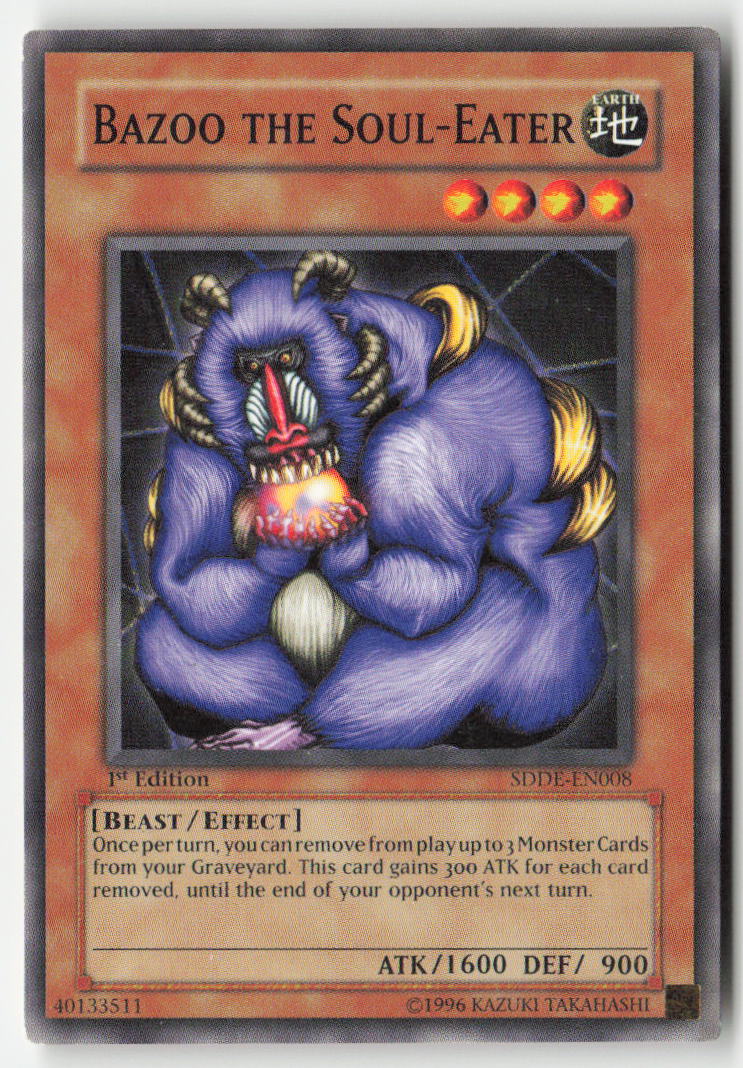 Bazoo the Soul-Eater SDDE-EN008 1st Edition Common Moderately Played