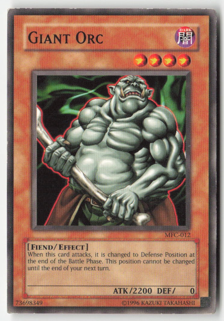 Giant Orc MFC-012 Unlimited Common Moderately Played, Front