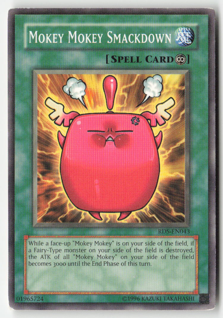 Mokey Mokey Smackdown RDS-EN043 Unlimited Common Moderately Played, Front