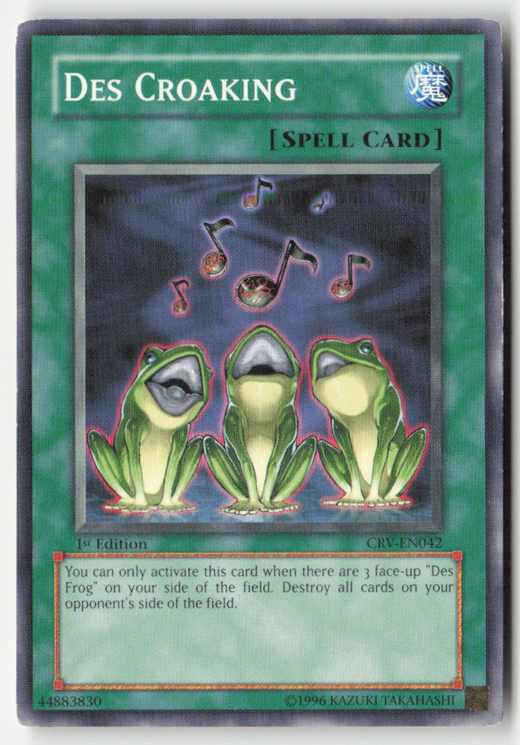 Des Croaking CRV-EN042 1st Edition Common Moderately Played, Front