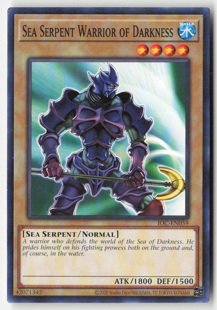 Sea Serpent Warrior of Darkness (25th Anniversary) IOC-EN059 Unlimited Common Moderately Played