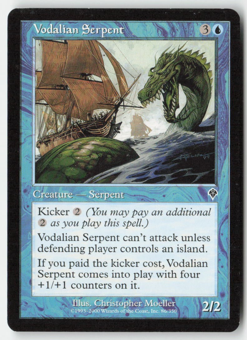 Vodalian Serpent INV 86 Common Moderately Played