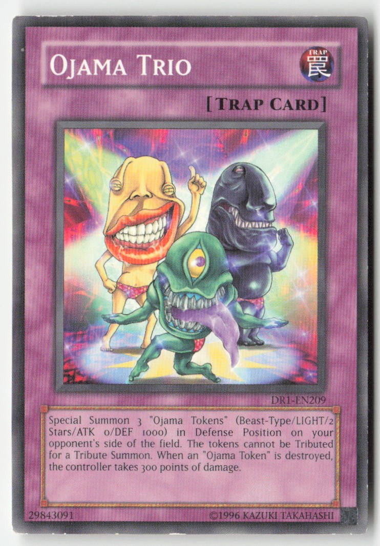 Ojama Trio DR1-EN209 Unlimited Common Moderately Played, Front