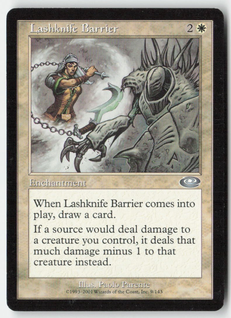 Lashknife Barrier PLS 9 Uncommon Moderately Played