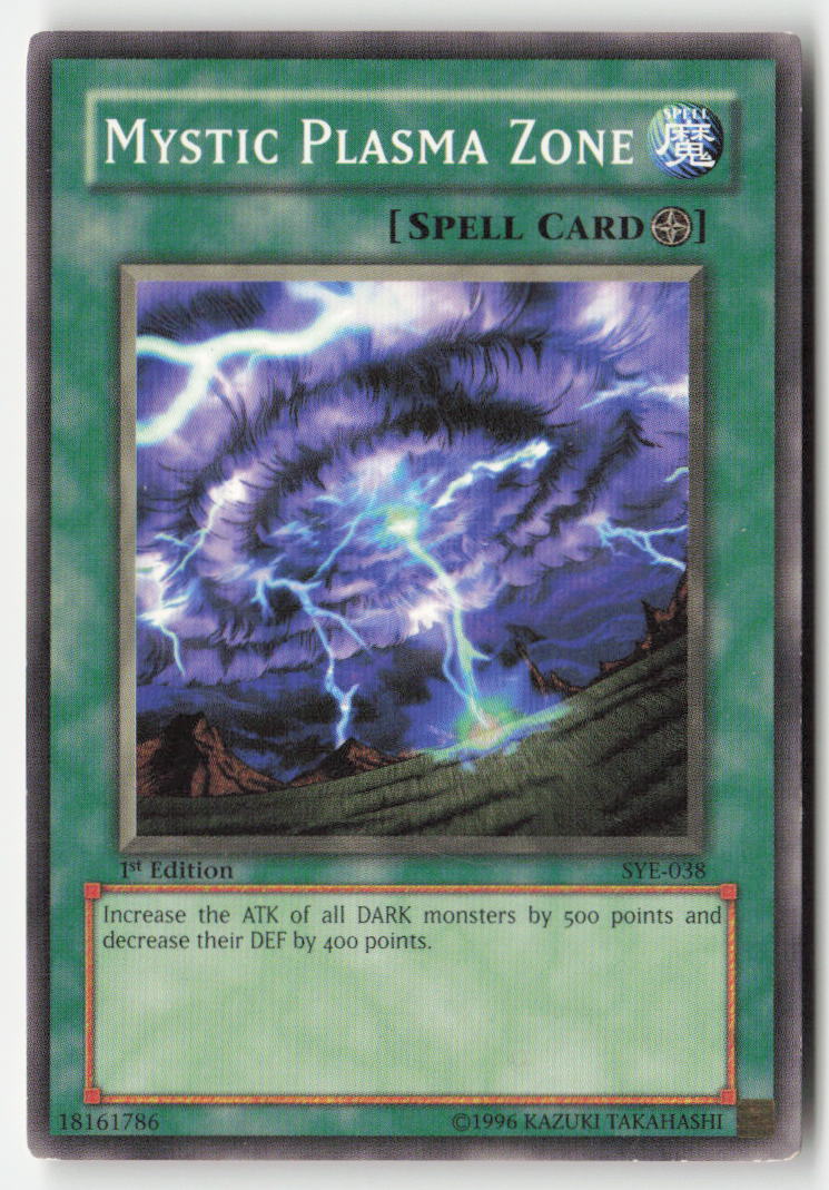 Mystic Plasma Zone SYE-038 1st Edition Common Moderately Played, Front