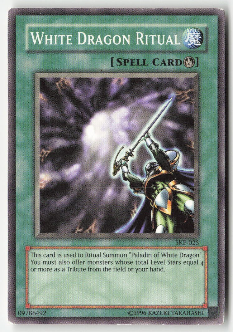 White Dragon Ritual SKE-025 Unlimited Common Moderately Played