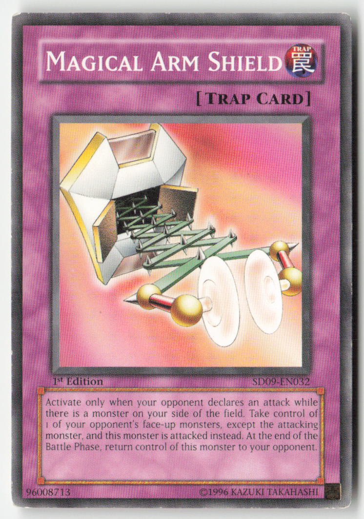 Magical Arm Shield SD09-EN032 1st Edition Common Moderately Played