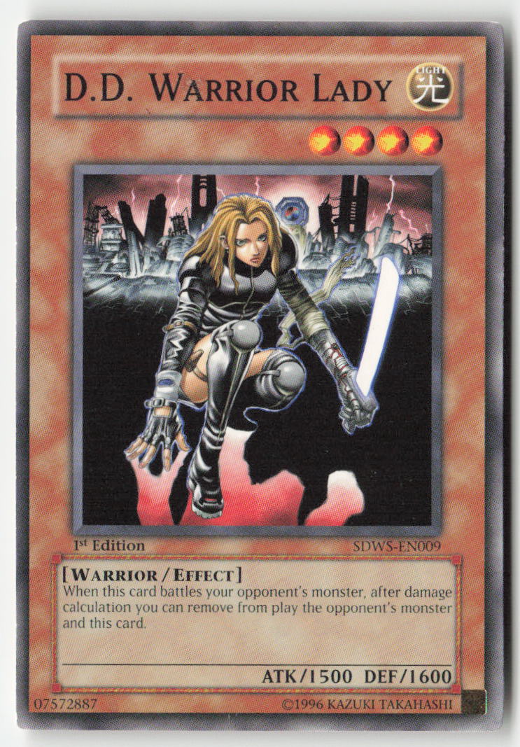 D.D. Warrior Lady SDWS-EN009 1st Edition Common Moderately Played