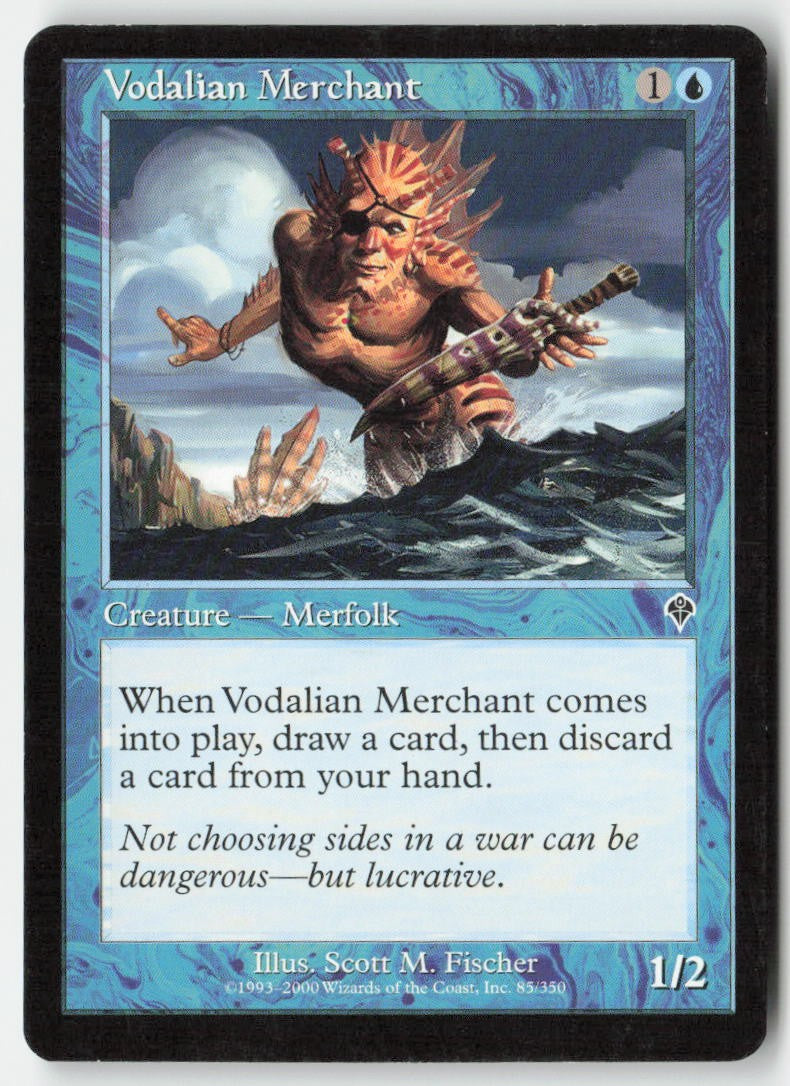 Vodalian Merchant INV 85 Common Moderately Played