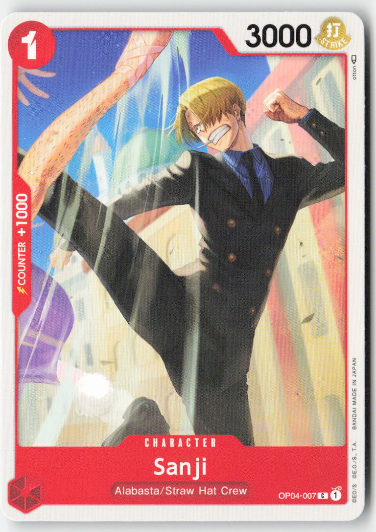 Sanji OP04-007 Normal Common Lightly Played